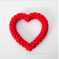 Rose Red Color Organic Cotton Dog Chew Toys